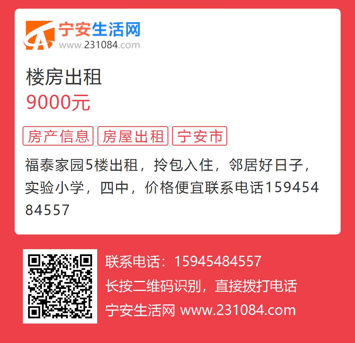 迁安楼房出租最新信息一览